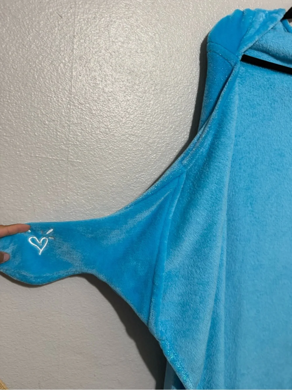 Justice Blue Narwhal Hooded Blanket Cape